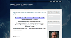 Desktop Screenshot of louludwigsuccesstips.com