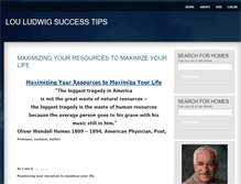 Tablet Screenshot of louludwigsuccesstips.com